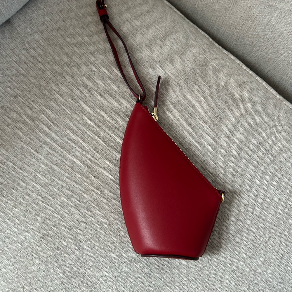 Chic Burgundy Wristlet Clutch